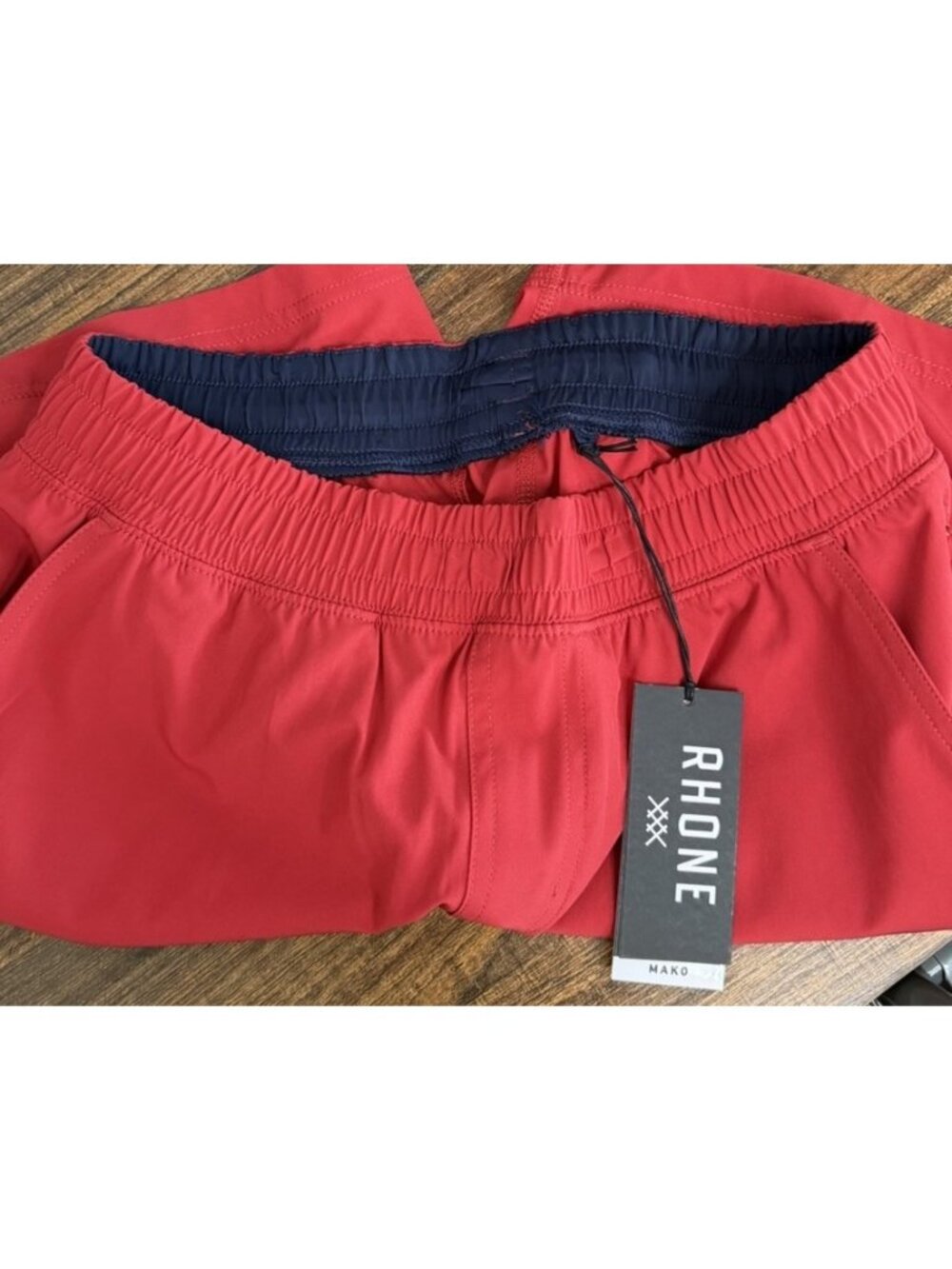 Rhone Mako Athletic Shorts Men’s Small Red Unlined Training Workout Gym NWT